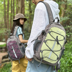 新款户外登山旅骑行背包男通勤大容量防泼水书包女轻便徒步双肩包