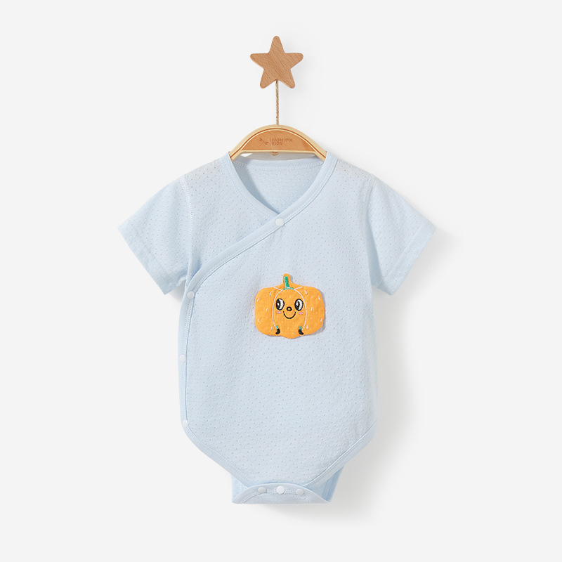 Bebé mono verano recién nacido de manga corta de algodón ropa delgada niño vaina triángulo mameluco Bebé Ropa de verano