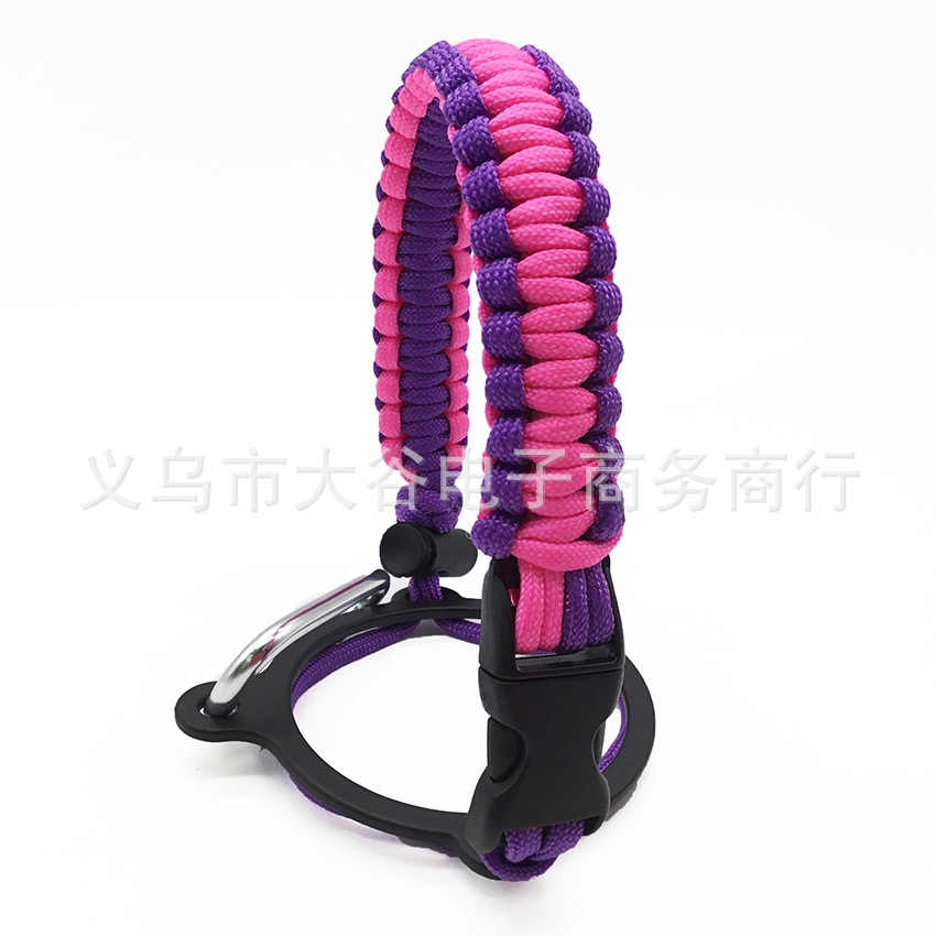 Amazon hidro frasco espacio olla llevar cuerda boca ancha taza de agua cuerda trenzada hervidor llevar cuerda portátil