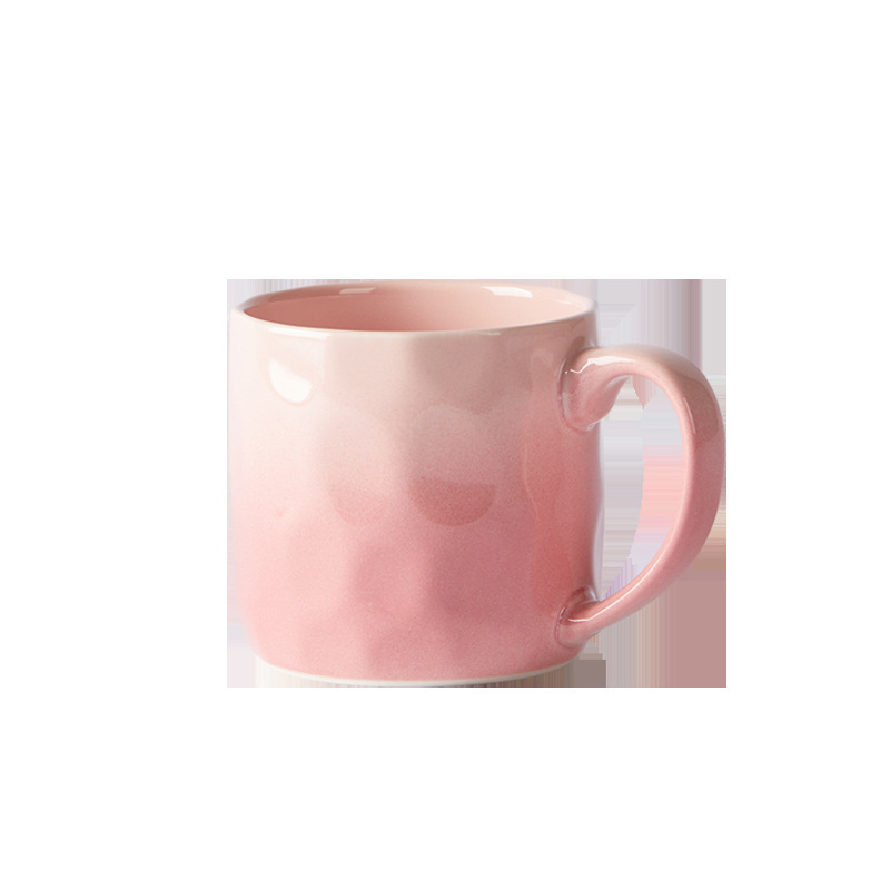グラデーションマグカップ高颜値陶磁器カップ家庭用コップカップル朝食カップオフィスコーヒーカップ|undefined