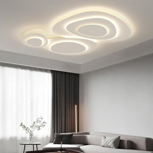 Full Spectrum Eye-Caring Ceiling Lamp for Living Room, Cream Color Duck Egg Stone Smart Study Room Lamp Suitable for Boys and Girls, Romantic Bedroom Lamp