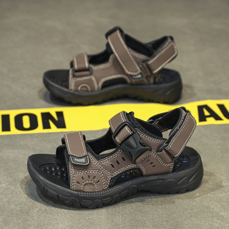 Мягкие сандалии для мальчиков лето 2025 новые детские сандалии и тапочки для мальчиков среднего и большого размера пляжные сандалии