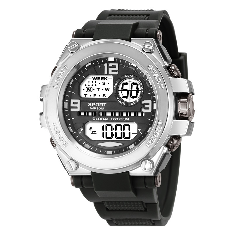 Comercio exterior al por mayor relojes electrónicos alarma de deportes al aire libre cronógrafo de luz nocturna multifuncional relojes electrónicos de estudiantes masculinos y femeninos en stock