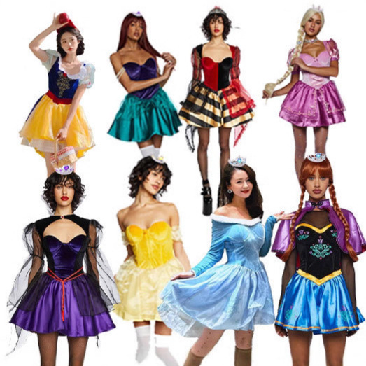 Grimm's Fairy Tales Snow White Dress Princess Cosplay Costume Sleeping Beauty Aurora Princess Dress Performance Stage Play Costume Grimm's Fairy Tales Snow White Dress Princess Cosplay Costume Sleeping Beauty Aurora Princess Dress Performance Stage Play Costume
