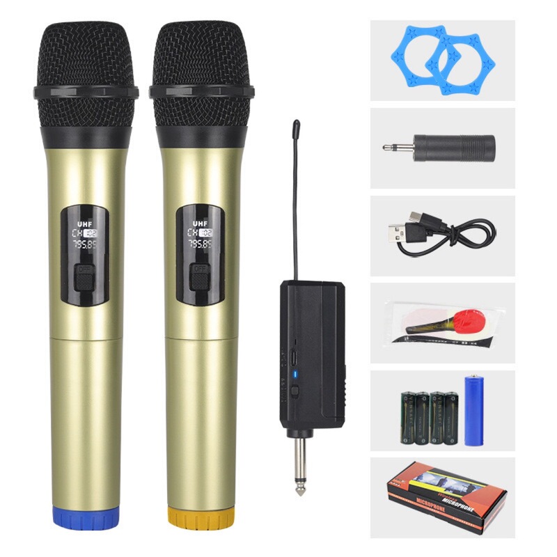 Wireless Microphone One to Two 58 Handheld Conference Live Home KTV Stage Professional K Song Universal Wireless Microphone