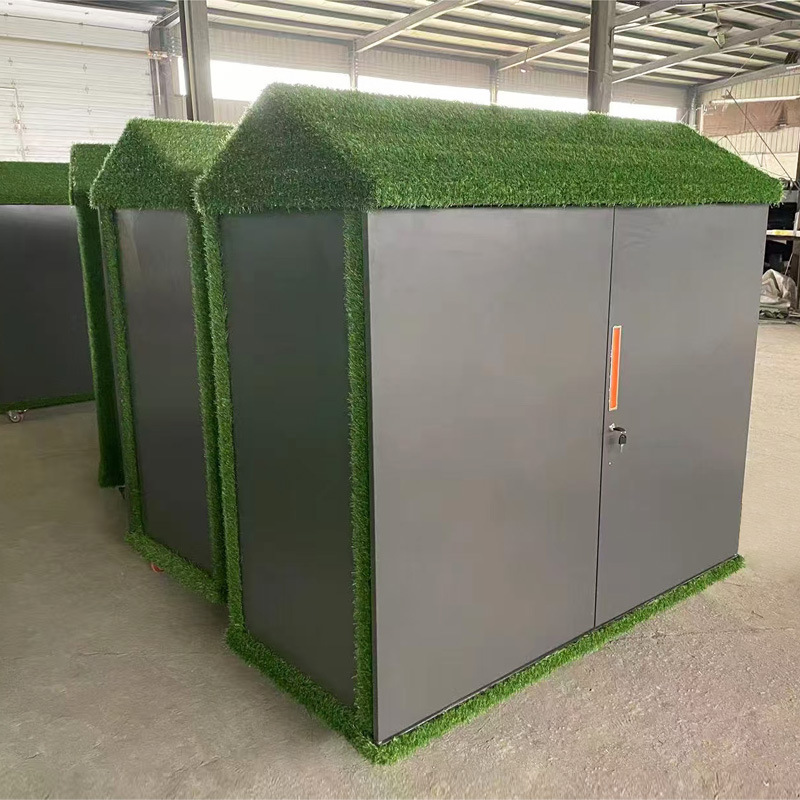 Outdoor Graffiti Cabinet Rain-Proof and Sun-Proof Kindergarten Outdoor Painting Graffiti Storage Cabinet Storage Toy Cabinet Customized According to Drawings