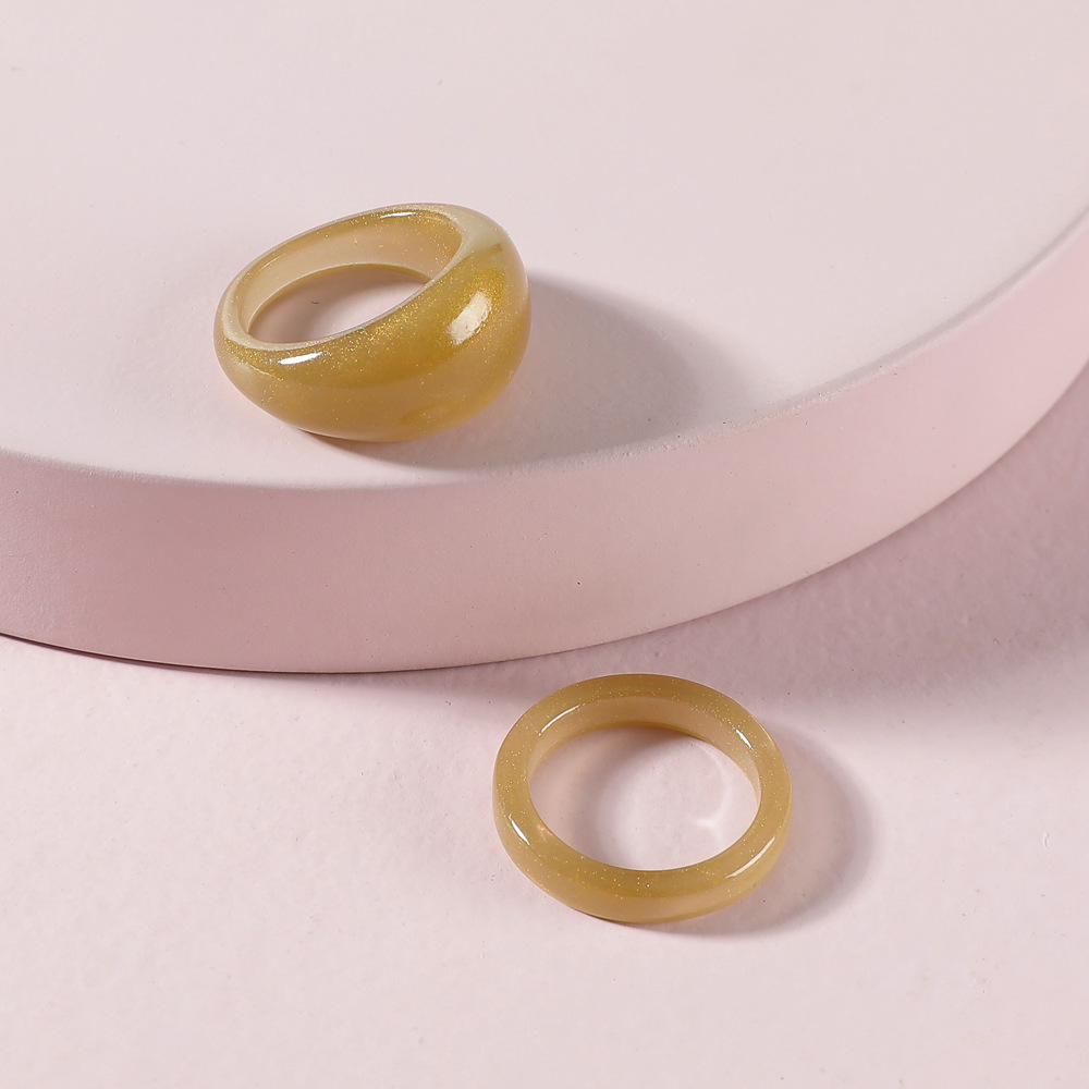 fashion acrylic ring set wholesale