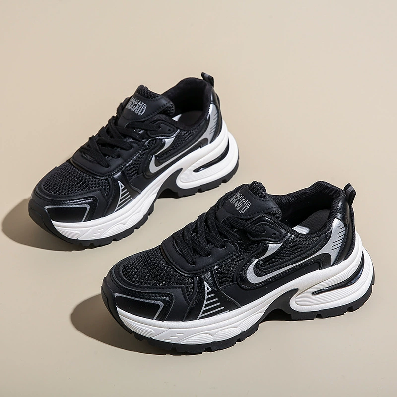 Женские тяжелые туфли dad shoes, толстая платформа, градиент, увеличение роста, размеры 35–40