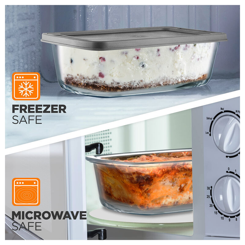 alta borosilicina placa de horno de vidrio resistente al calor horno horno molde de horneado queso plato de arroz plato de tostada pan pastel plato de pescado al vapor