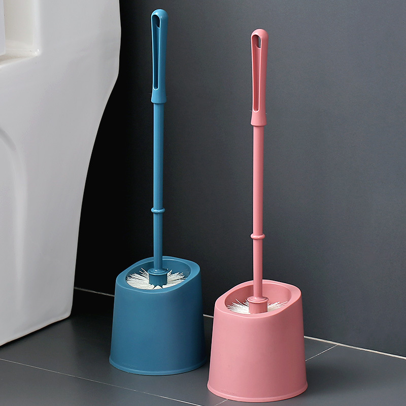 Dead Angle Toilet Brush Toilet Cleaning Toilet Long Handle Wall Hanging Plastic Soft Brush Set with Base Dead Angle Toilet Brush Toilet Cleaning Toilet Long Handle Wall Hanging Plastic Soft Brush Set with Base