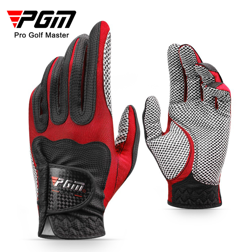 Găng tay golf nam PGM chống trượt, chịu mài mòn, đơn tay — Bên phải Trắng xanh lam