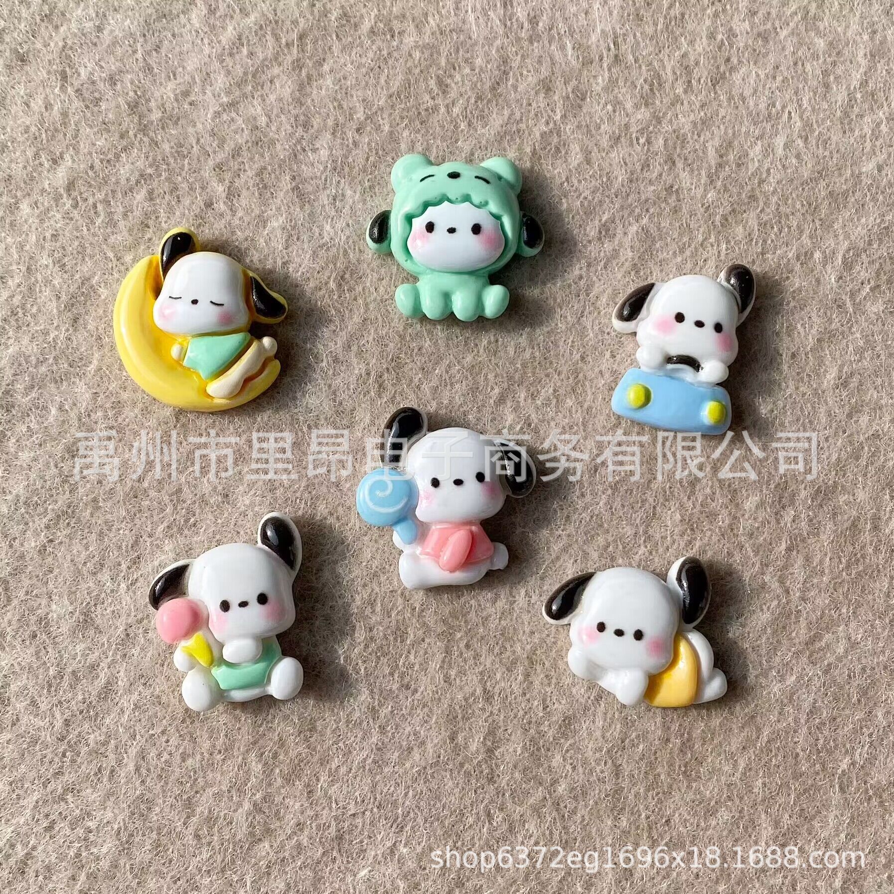 만화 귀여운 원피스 사탕 달콤한 사탕 강아지 전화 케이스 DIY 크림 접착제 소재 헤어핀 신발 버클 수지 액세서리