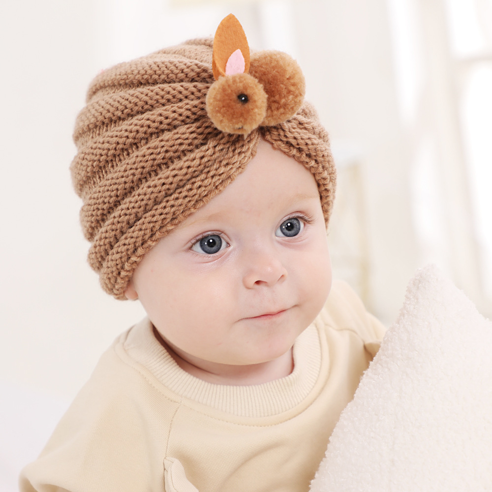 Foreign trade children's wool knitted ha...