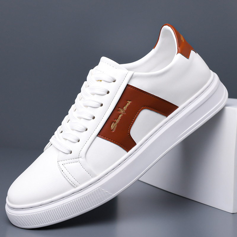 Cross-border casual comfortable breathable non-slip trendy soft sole rubber round toe flat heel slip-on solid color plus size 38-46