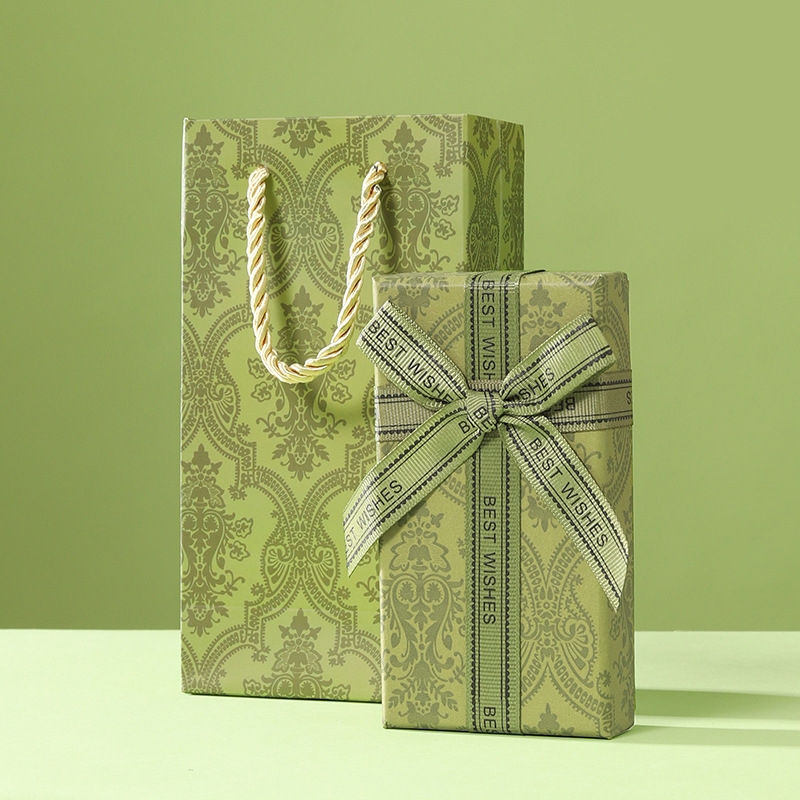 Spot Gucci Green Lipstick Caja de regalo Regalo de cumpleaños Perfume Embalaje de regalo de alta gama Caja de regalo de lazo de estilo ins image 7