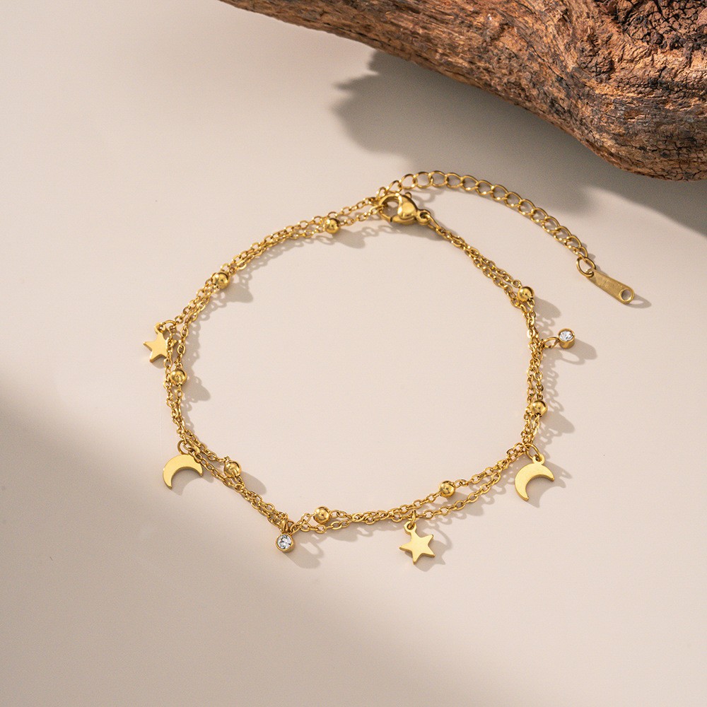 En stock, la correa de acero de titanio explosiva colección de verano no se desvanece, mujeres sencillas y sofisticadas, estilo transfronterizo europeo y americano.