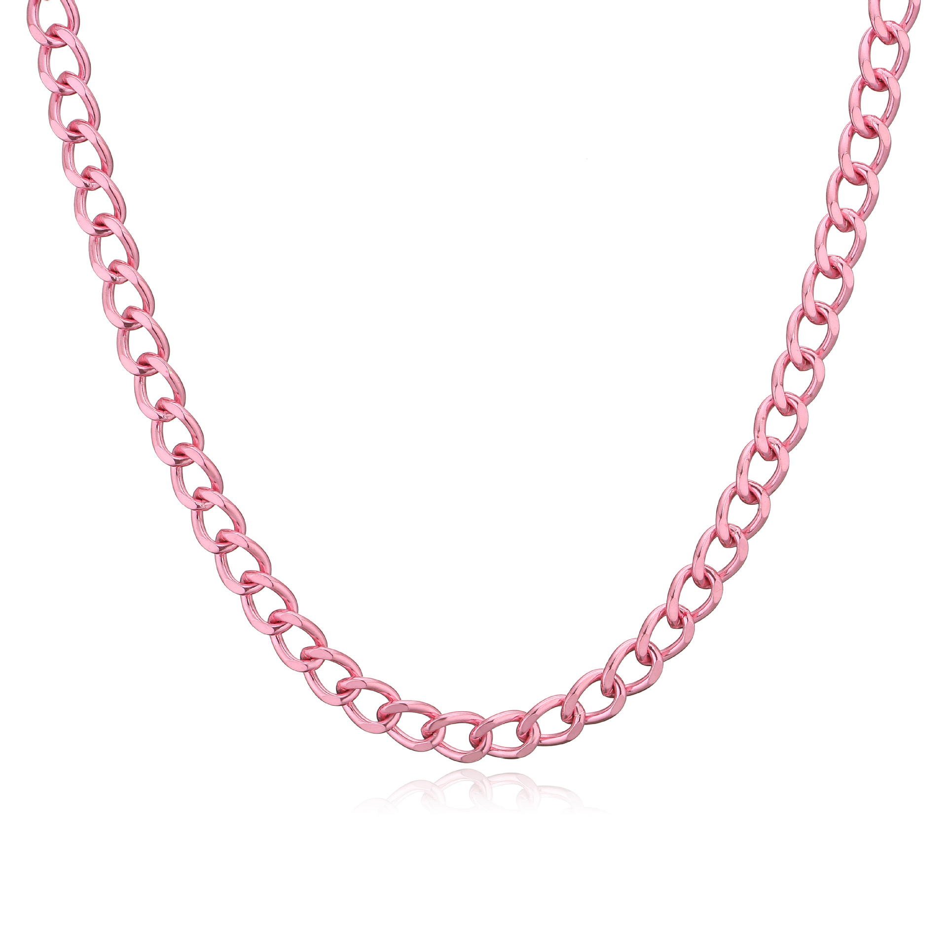 Cool Style Solid Color Copper Plating Necklace 1 Piece