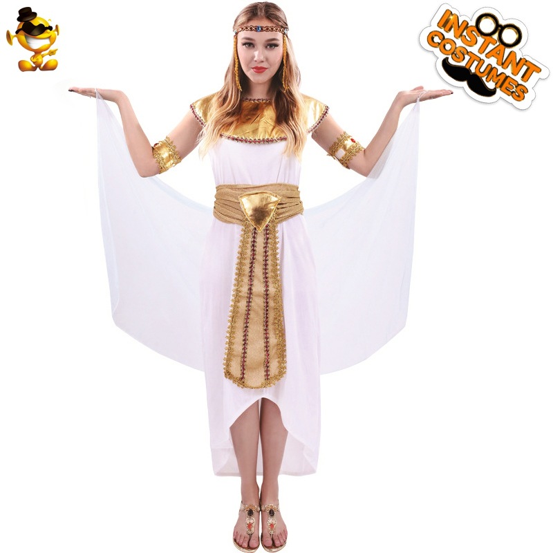 Halloween adulto grande de las mujeres Cleopatra Cosplay partido traje etapa rendimiento traje distribución al por mayor