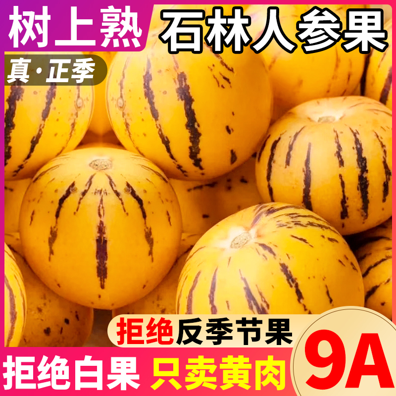 Yunnan Shilin ginseng fruit 9 jin fresh fruit tree-ripened seasonal yellow round fruit gift box whole case free shipping