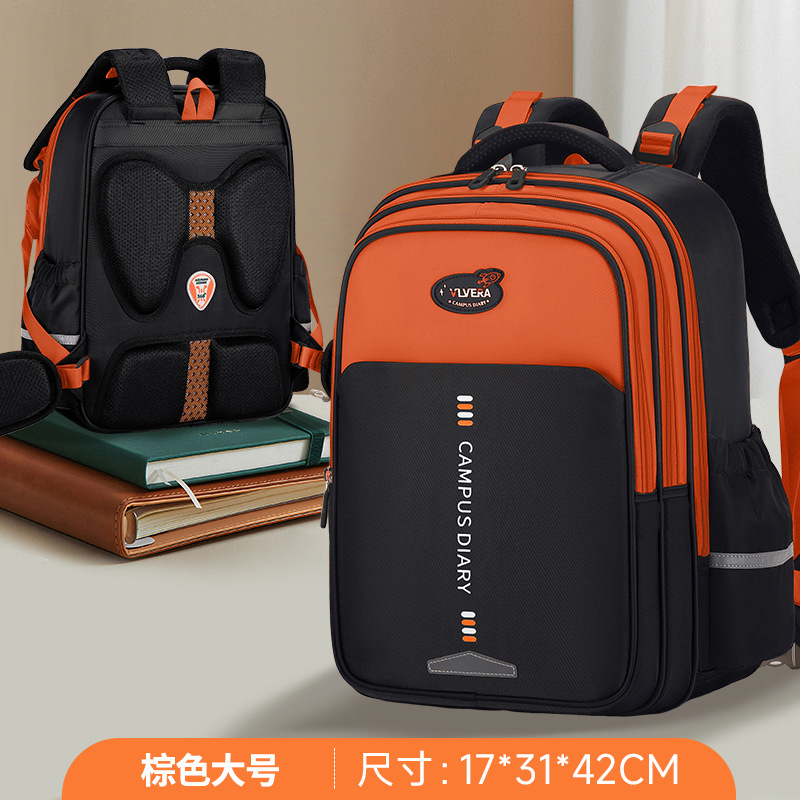 2025 nuevo viento británico de gran capacidad ligera mochila escolar para niños y niñas 1 - 3 - 6 grados mochila