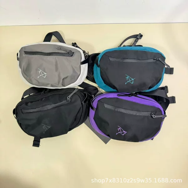 Men's Waist Bag Crossbody Outdoor Travel Sports Waist Bag Fashionable Shoulder Bag Waterproof Casual Crossbody Bag Large Capacity