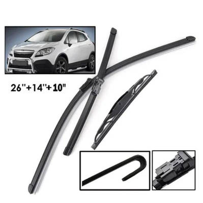Suitable for Opel Mokka 2012-2020 front and rear wiper windshield wiper 3 wiper (Wiper) - for-opel-mokka-2012-2020-26inch-14inch-10inch