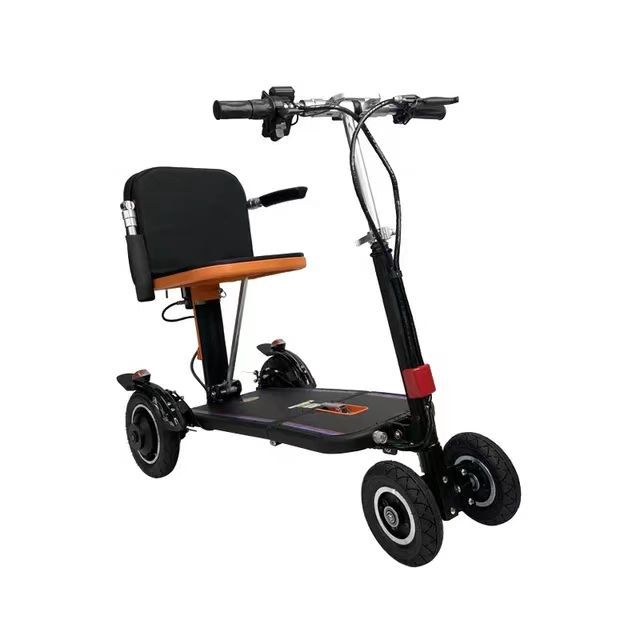 Cross-Border Best-Selling Folding Electric Mobility Scooter for the Elderly, Three-Wheeled and Four-Wheeled Electric Scooter for the Disabled, Hot-Selling Cross-Border