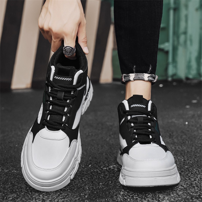 Botas de cuero de alto nivel para hombres Martin otoño y invierno nuevas tendencias de turismo deportivo al aire libre con botas de hombre de correa de altura