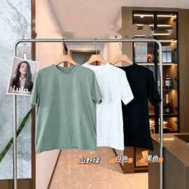042902 春季新款男女休闲户外徒步运动舒适透气速干圆领宽松短袖