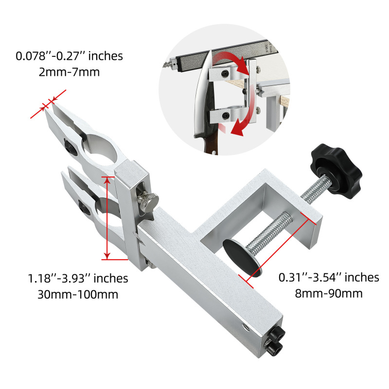 S06爆款定角磨刀器铝合金360度翻转厨房家用SYtools省力磨刀器|undefined