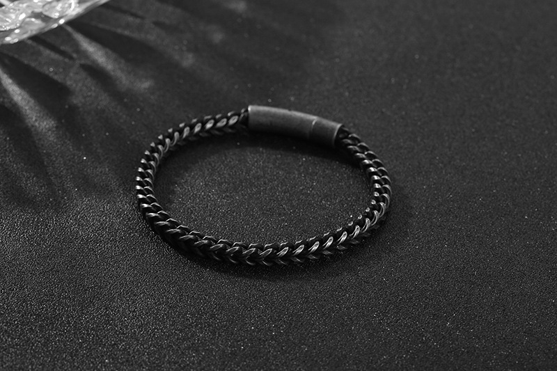 Geometric Pattern Simple Style Geometric Stainless Steel Plating Bracelets 1 Piece