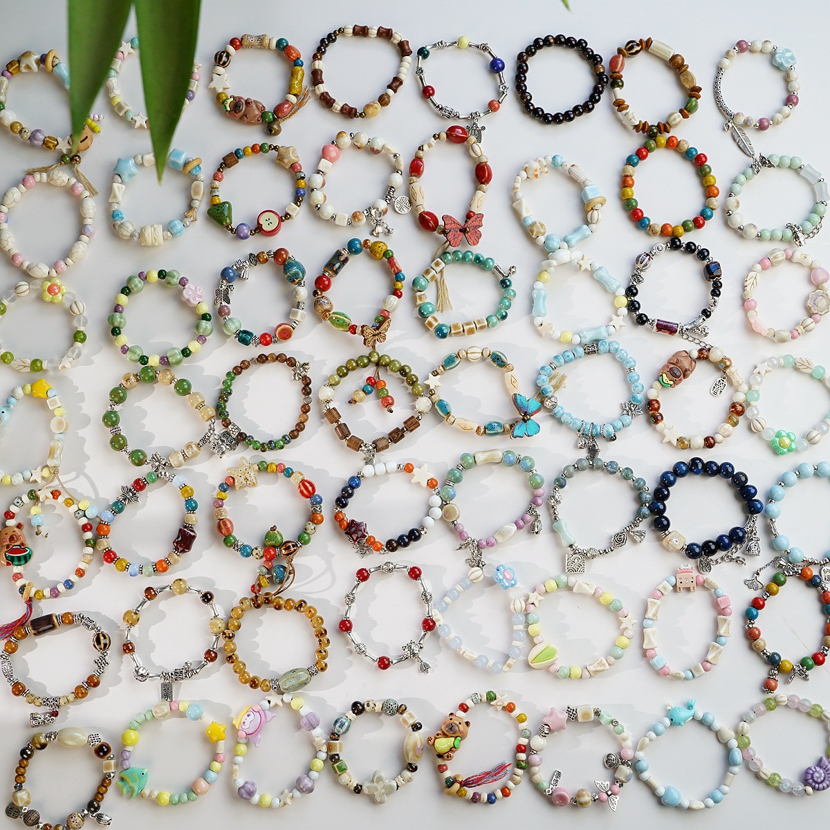 景德镇陶瓷手串新中式情侣手链女简约饰品摆摊文玩转运饰品批发