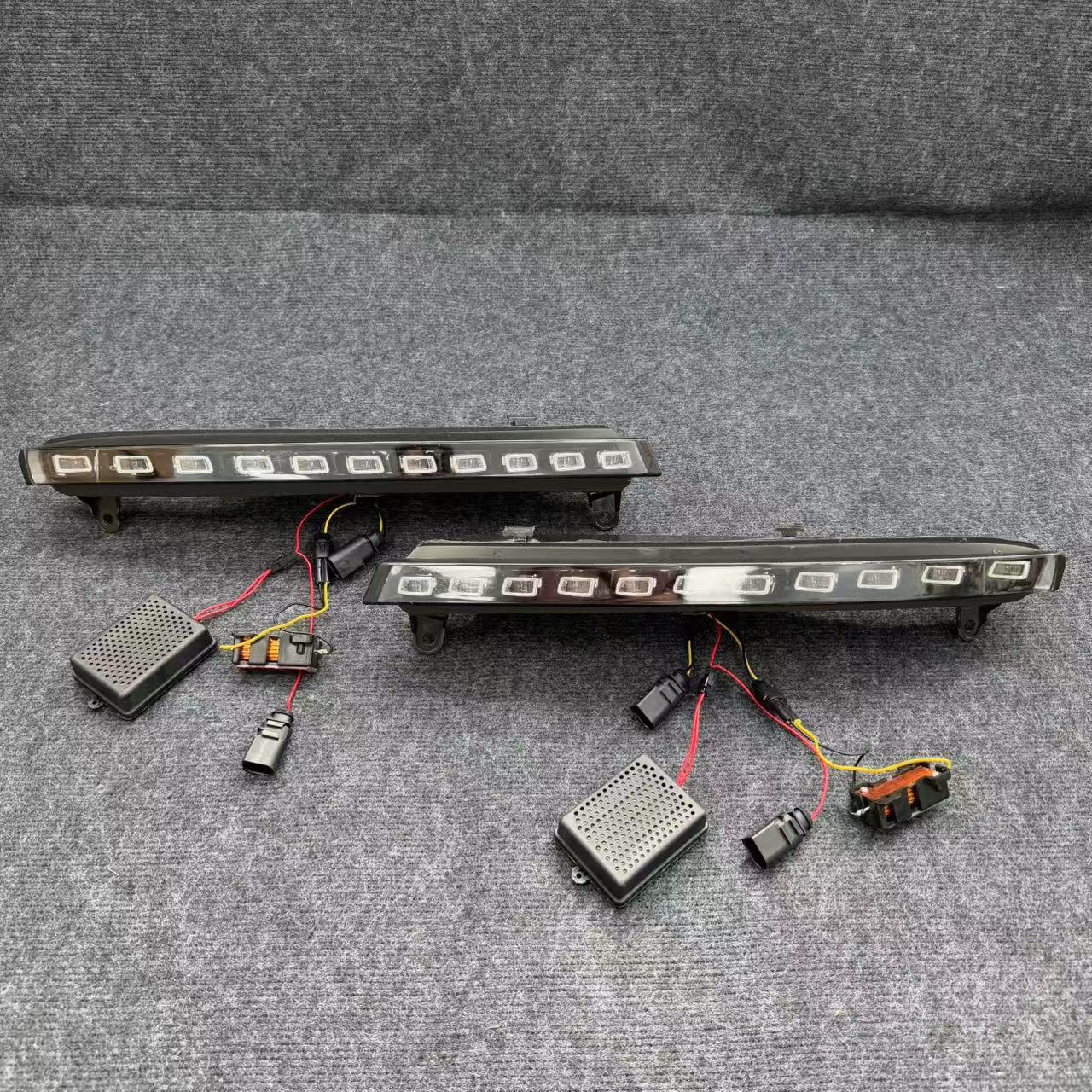 Suitable for Audi Q7 05-09 daytime running light modified front LED daytime running light yellow light turn light