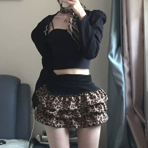 Slimming pure cotton chiffon cake skirt puff skirt mini base skirt floral short skirt lace half skirt for women