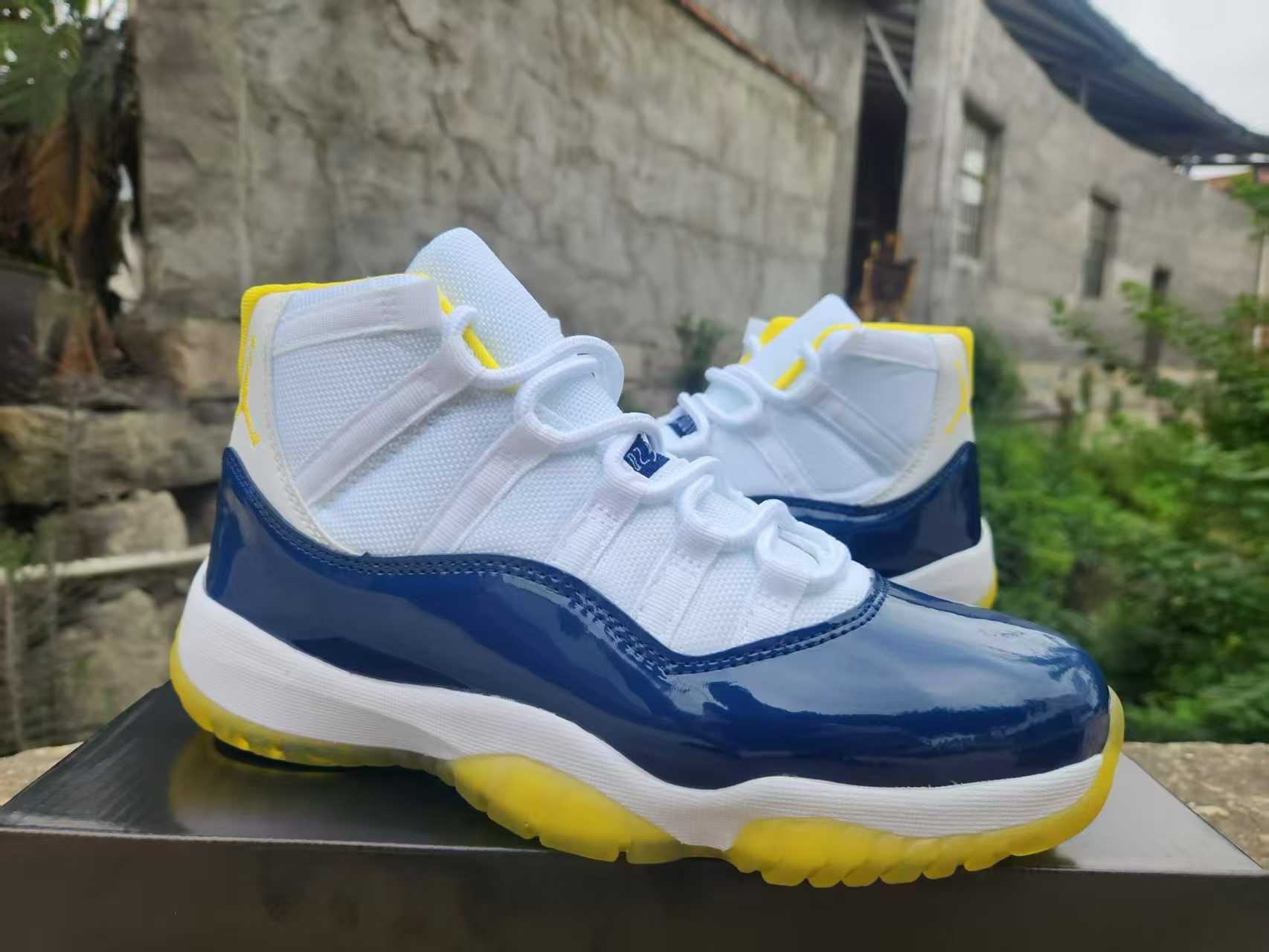 Zapatillas de Baloncesto para Comercio Exterior al por Mayor, Dropshipping aj11 de Caña Alta y Baja, Zapatillas de Baloncesto Conkou Gamma Blue Demon Legend para Hombre y Mujer aj11