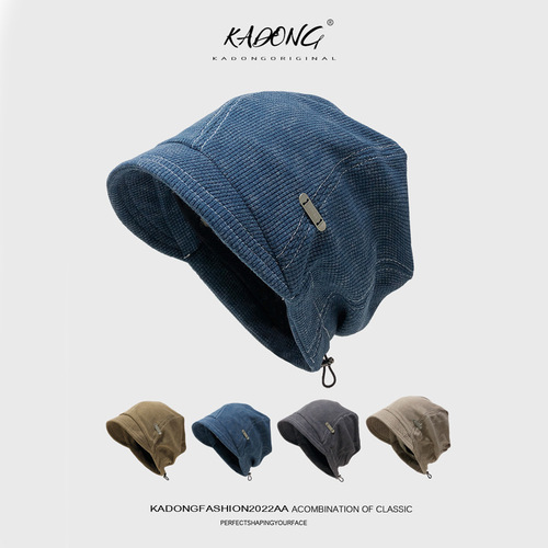 Celebrity Postpartum Hat for Women, Summer Thin Elastic Strap Adjustable for Spring and Autumn, Large Head Size Pile Hat, Loose Fitting Cold Hat