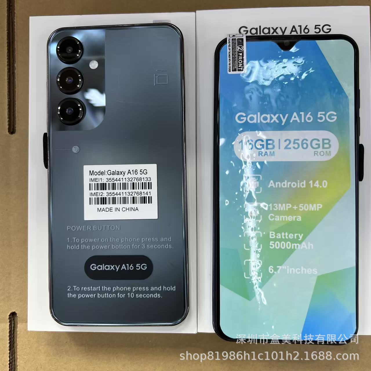 Hot-Selling Cross-Border Galaxy A16 5g 16G+256G 6.8inch Smart Android Phone Digital Foreign Trade Version