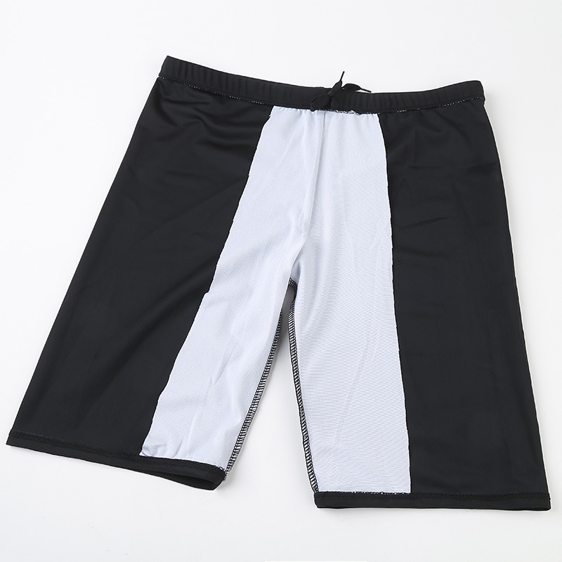 Baiya hombres bañador de secado rápido para adultos más tamaño boxeador moda poliéster pantalones cortos de aguas termales anti-vergüenza bañador