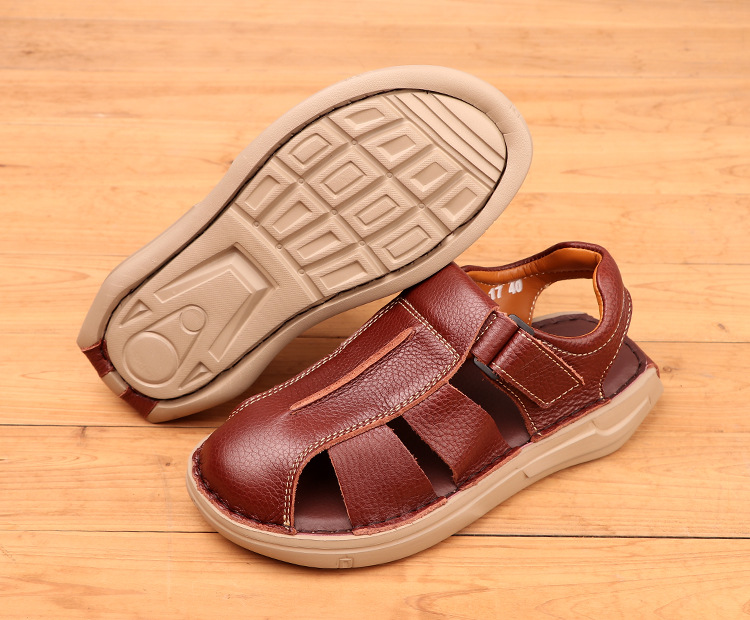 B3512 1190K GIÀY DÉP SANDAL NAM GUATDAH ĐẾ MỀM MÙA HÈ MA SÁT CHỐNG TRƯỢT THOÁNG KHÍ GIÀY DÉP NAM DA BÒ G04 SẢN PHẨM MỚI
