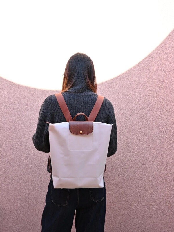 龙骧尼龙折叠双肩包轻便防水休闲学生旅行包单肩斜挎百搭女包|undefined
