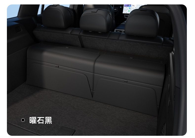 Car-Mounted Double-Layer Storage Box Suv Trunk Storage Box Multi-Functional Foldable Storage Box Waterproof Leather Organizer Box