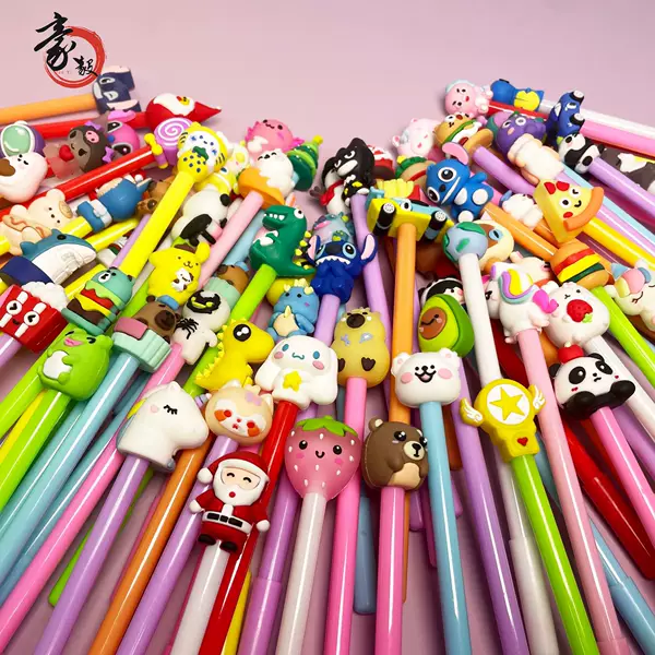 Cute Cartoon Gel Pens, Creative Stationery Pens, High-Value Student Signature Pens, In-Stock Gel Pens Wholesale
