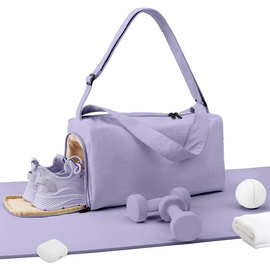 广州源头工厂跨境网红直播热卖健身房瑜伽包周末健身包运动斜挎包