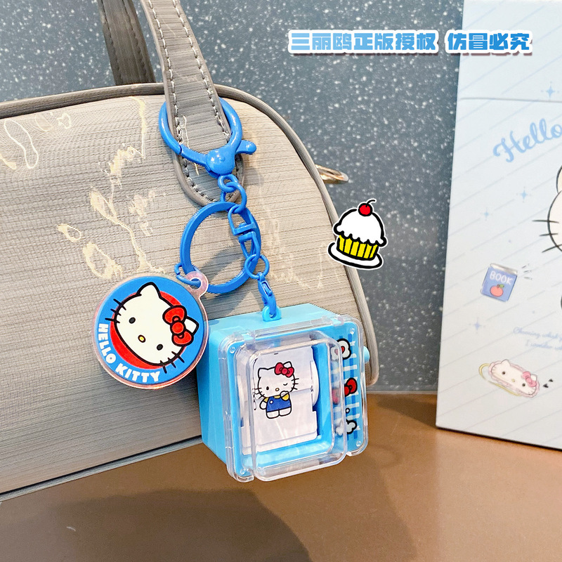 正版hellokitty三丽鸥苹果系列钥匙扣包包公仔可爱玩偶书包挂件女|undefined