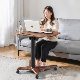 Pneumatic adjustable folding Lazy desk laptop office Workbench children study table bedside table