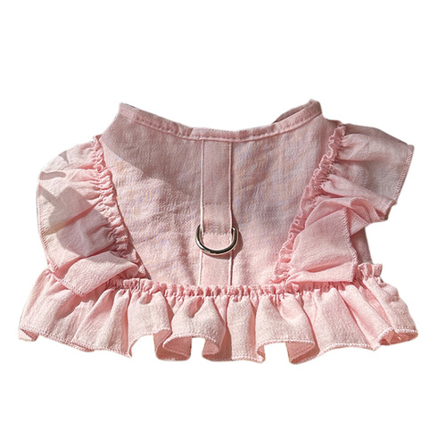 Japanese and Korean ins style pet dog cat clothes Teddy Bichon Bear VIP Yorkshire can pull the chest and back vest