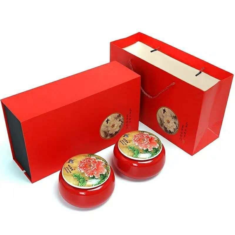 特价亏本批发茶叶包装通用 陶瓷茶叶罐双罐礼盒装整套 红茶金骏眉
