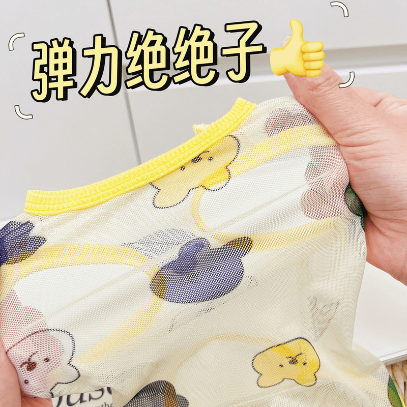 ペット犬猫用メッシュ抜け毛防止ベスト服、コーギー用涼しい服、薄手抜け毛防止、涼しく通気性あり|undefined