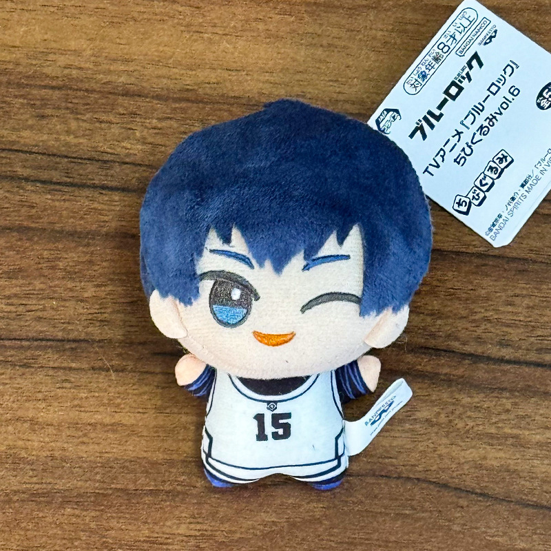 日本の青い刑務所ぬいぐるみペンダントサッカーリーグフォワード人形かわいいヌヌバージョン人形漫画バッグペンダント|undefined