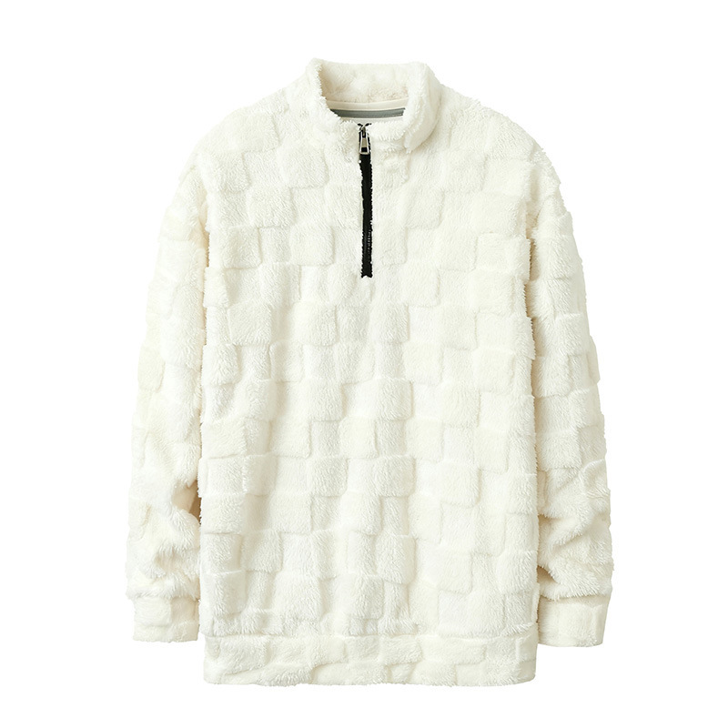 2024 Amazon Aliexpress hombre chaqueta de manga larga suelta otoño y invierno casual chaqueta de medio cremallera